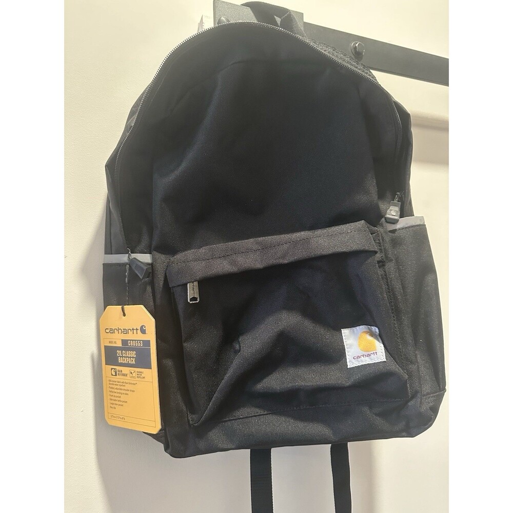 Carhartt 21L Classic Water repellent Black Laptop Sleeve Backpack-Back To School